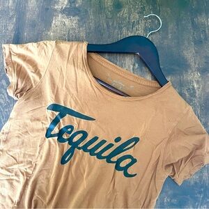 Retro Tan Tequila Graphic T-Shirt by Bandit Brand